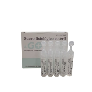 Suero Fisiológico Estéril 30 monodosis. Pharma & Go