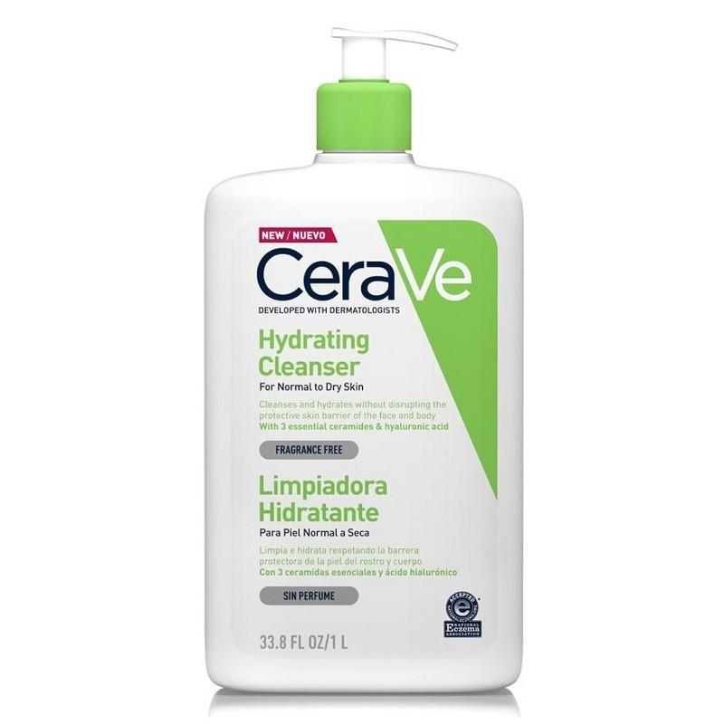 Limpiador Hidratante para rostro y cuerpo 1L. CeraVe