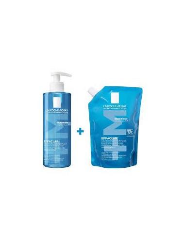 Pack Effaclar Gel Mousse 400 ml + Recarga Refill. La Roche Posay