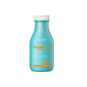 Champú reparador con aceite de argán y queratina Beaver 60ml. Beaver Beauty