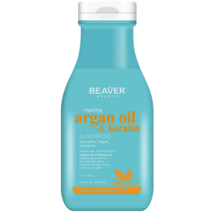 Champú reparador con aceite de argán y queratina Beaver 350ml. Beaver Beauty