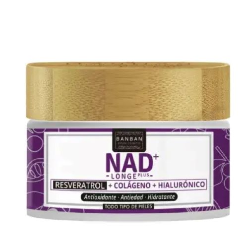 Crema facial NAD+ Longe Plus – Resveratrol, Colágeno y Ácido Hialurónico 50ml. Banban