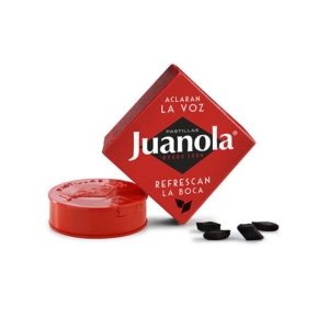JUANOLA Pastilla sabor regaliz clásico 5,4 gr tamaño pequeño. Juanola