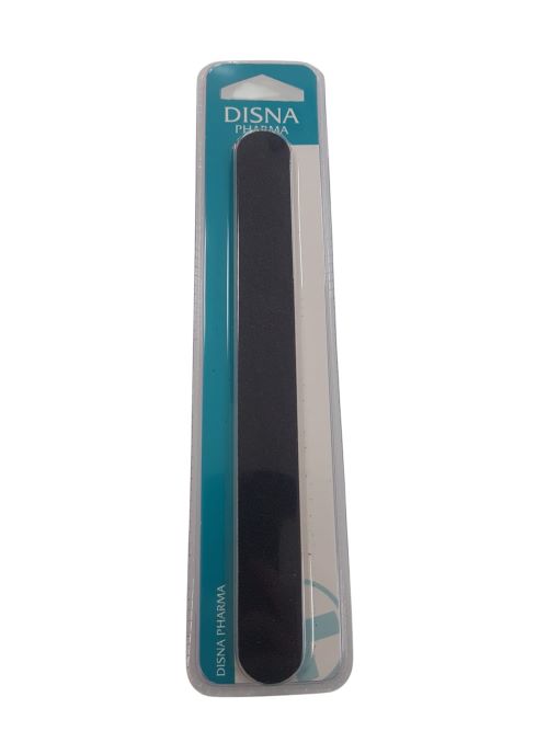 Lima de uñas negra de fibra de vidrio 18cm. Disna Pharma