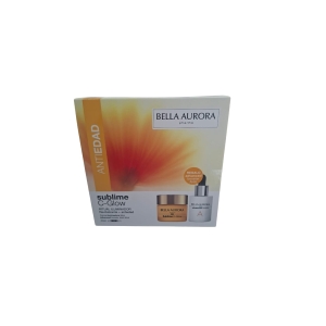 Pack sublime C-Glow + advanced booster AHA · Ritual iluminador, revitalizante y antiedad. Bella Aurora