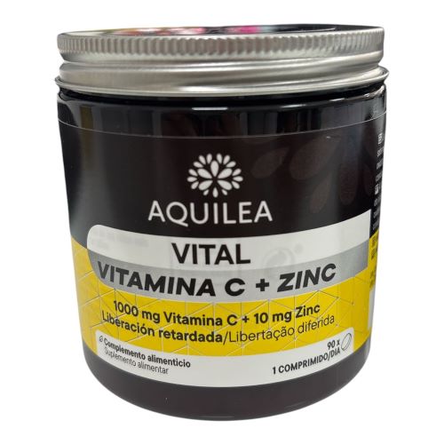 Vital Vitamina C + Zinc 90 Comprimidos. Aquilea