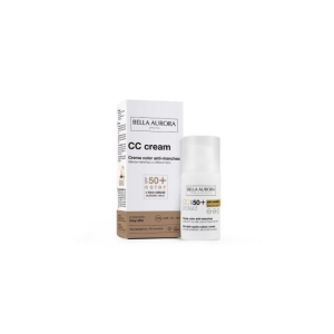 CC Cream Crema Color Antimanchas Tono natural SPF50+30ml. Bella Aurora