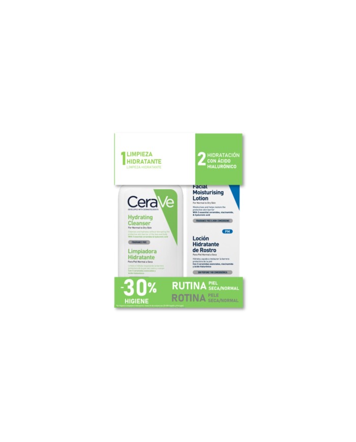 Pack Rutina Piel normal /seca .Cerave