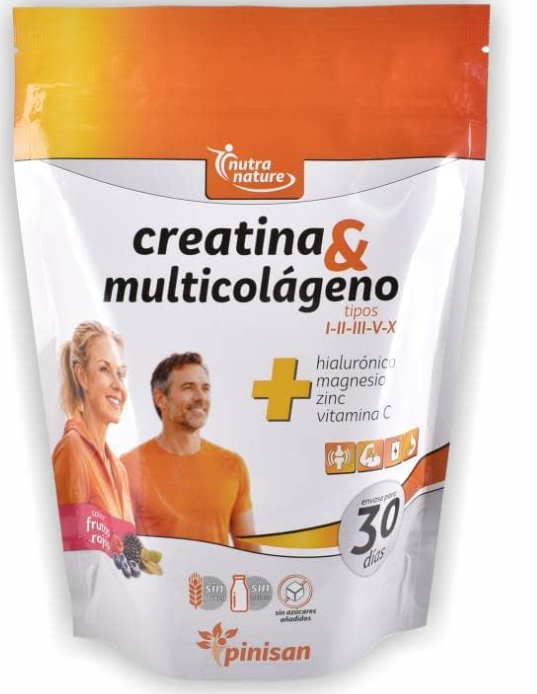 Creatina & Multicolágeno en polvo 270 gr. Pinisan